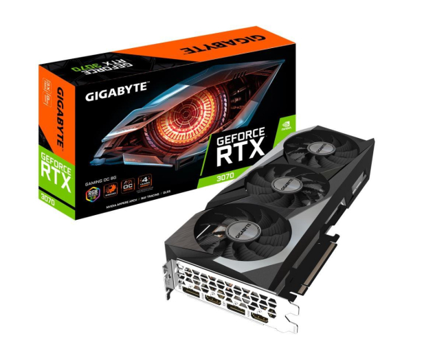 GIGABYTE GeForce RTX 3070 GAMING OC 8GB 2.0 GDDR6 256bit LHR 2DP/2HDMI GV-N3070GAMING OC-8GD 2.0 - 671978 - zdjęcie